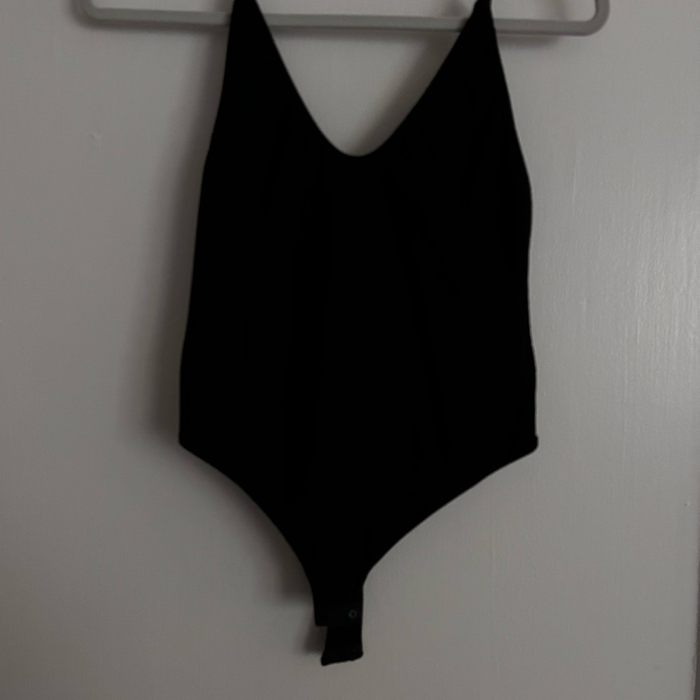 Free People Black Bodysuit
